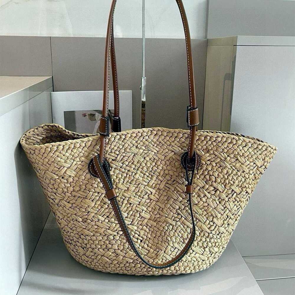 Celine straw bag Raffia hand-woven bag - Picture 4 of 6